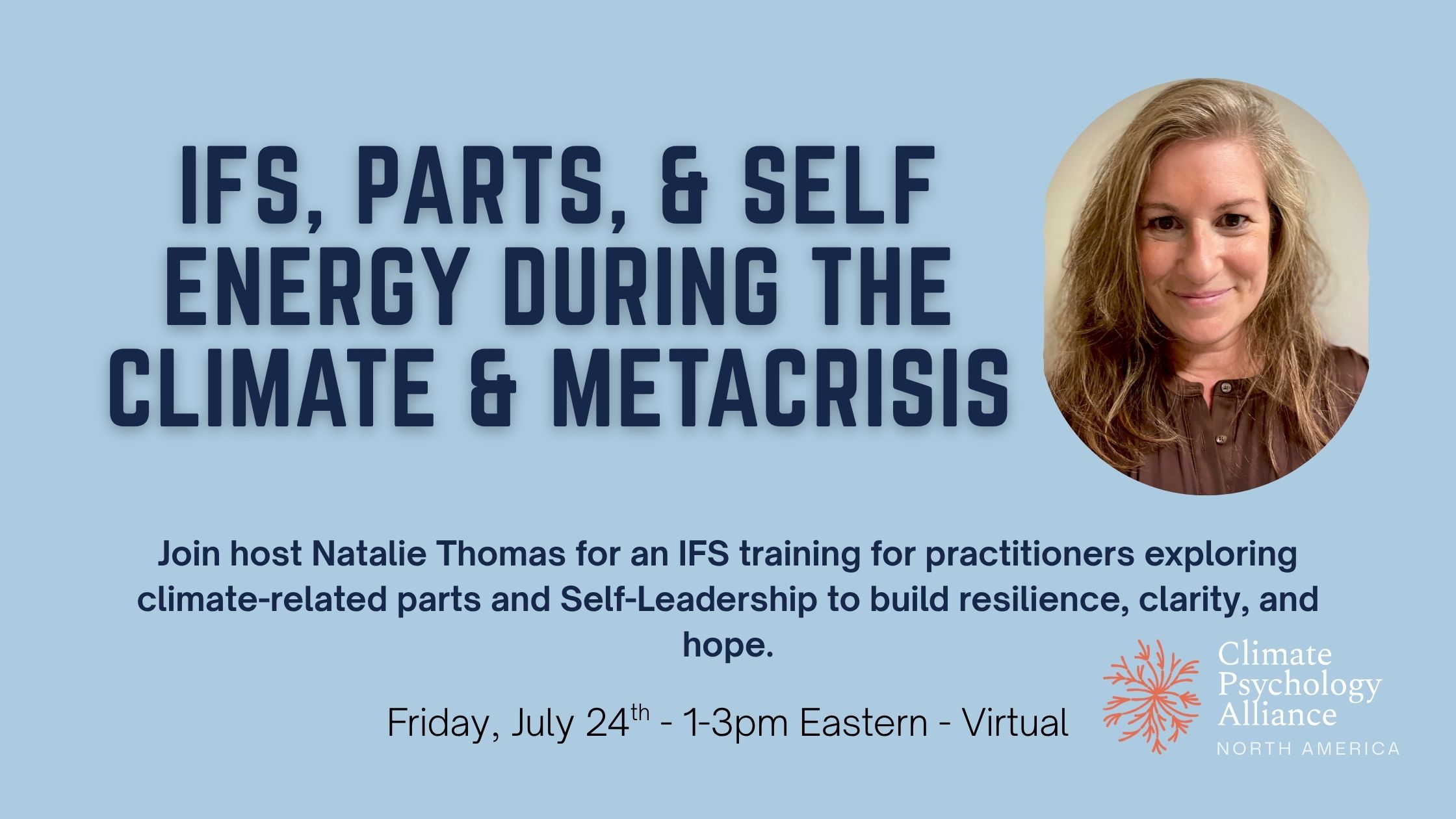 IFS, Parts and Self Energy during the Climate & Metacrisis